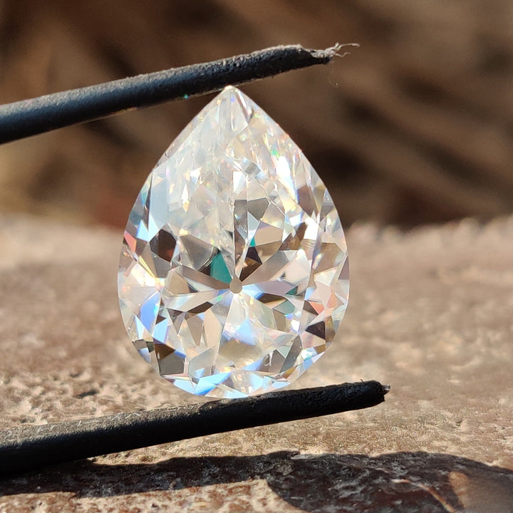 Moissanite 3.75 CT Pear Loose Diamond