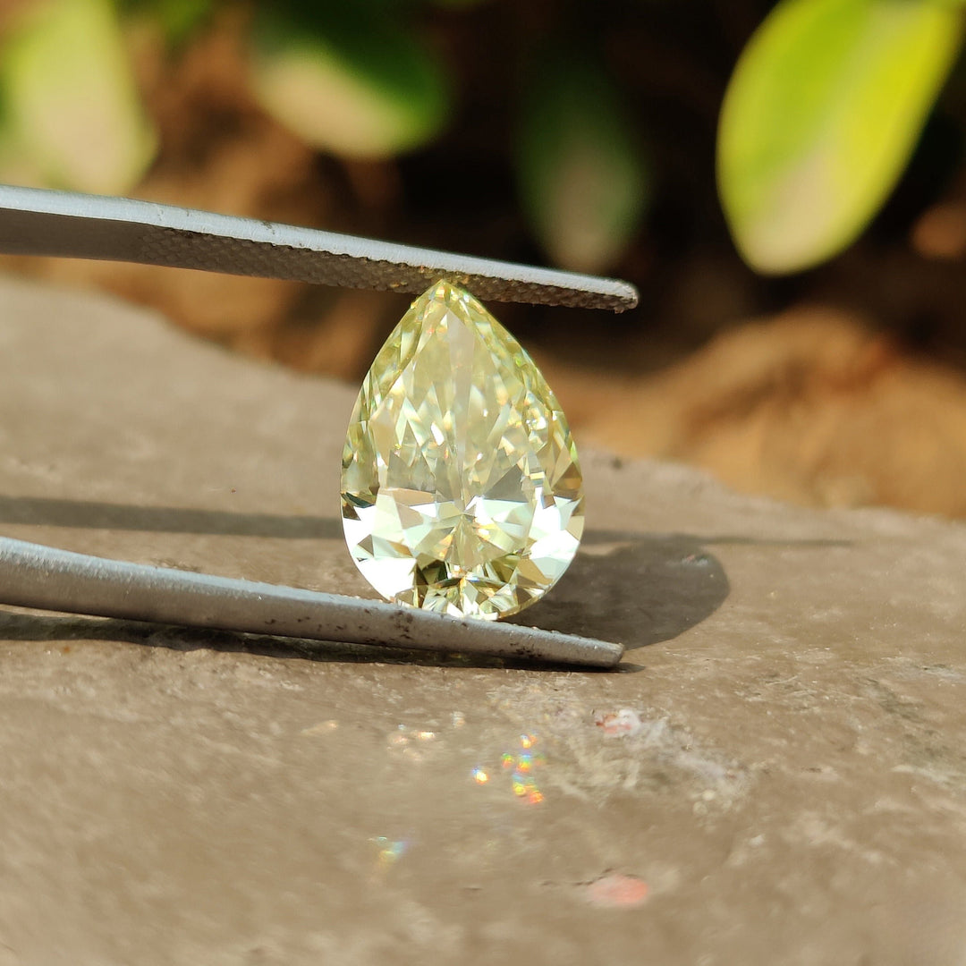 Moissanite 3.56 CT Pear Loose Diamond