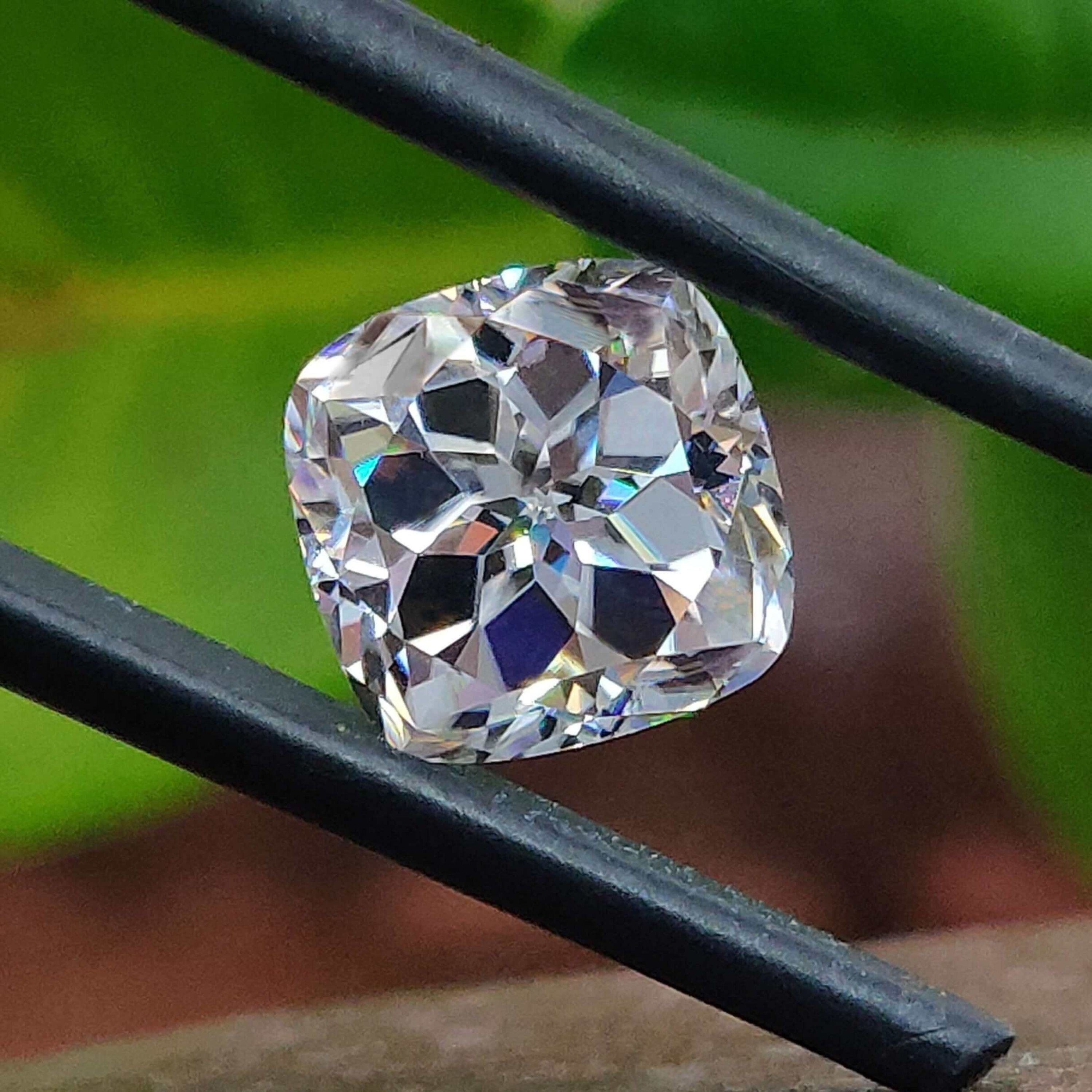 Moissanite 2.79 CT Cushion Loose Diamond