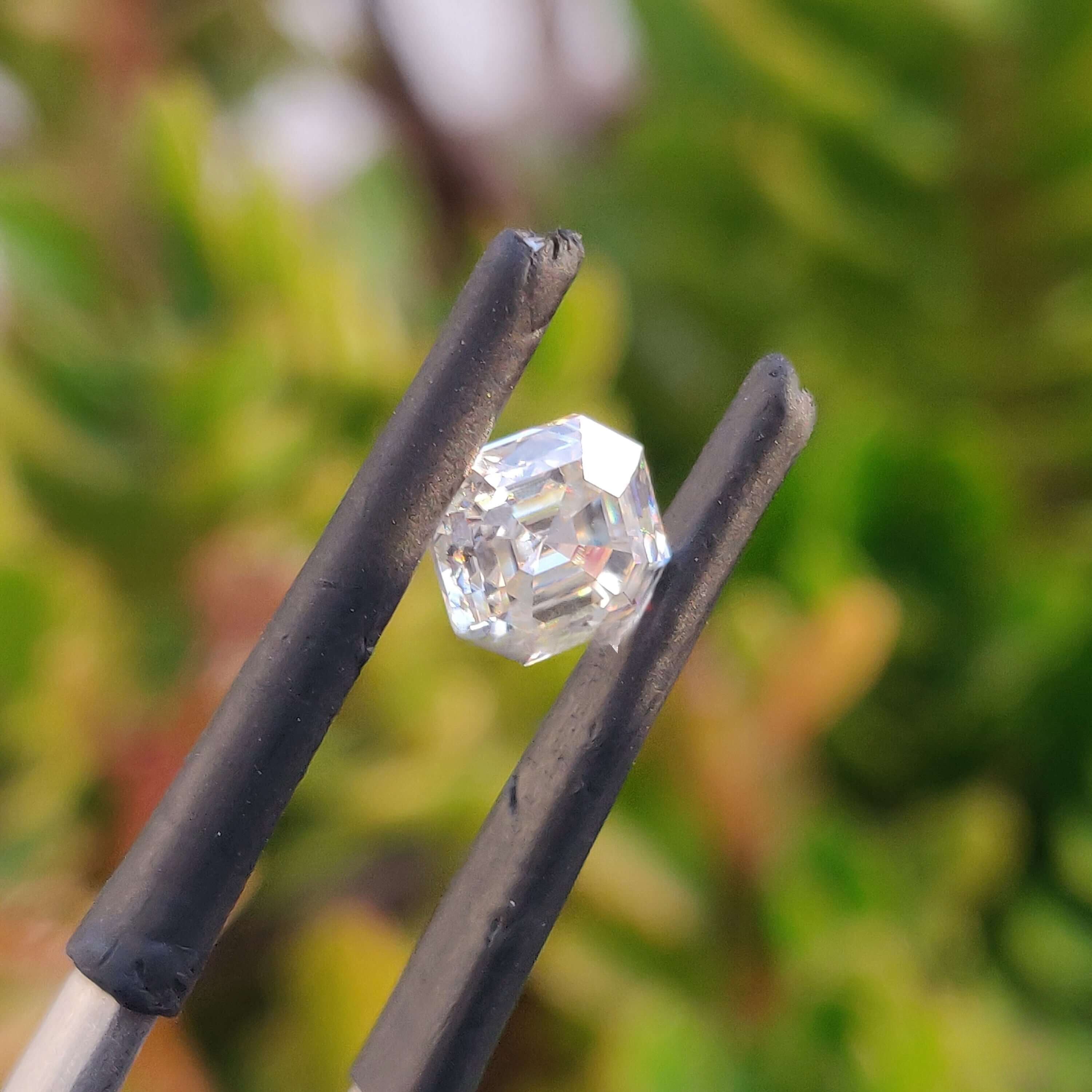 Moissanite 3.72 CT Asscher Loose Diamond