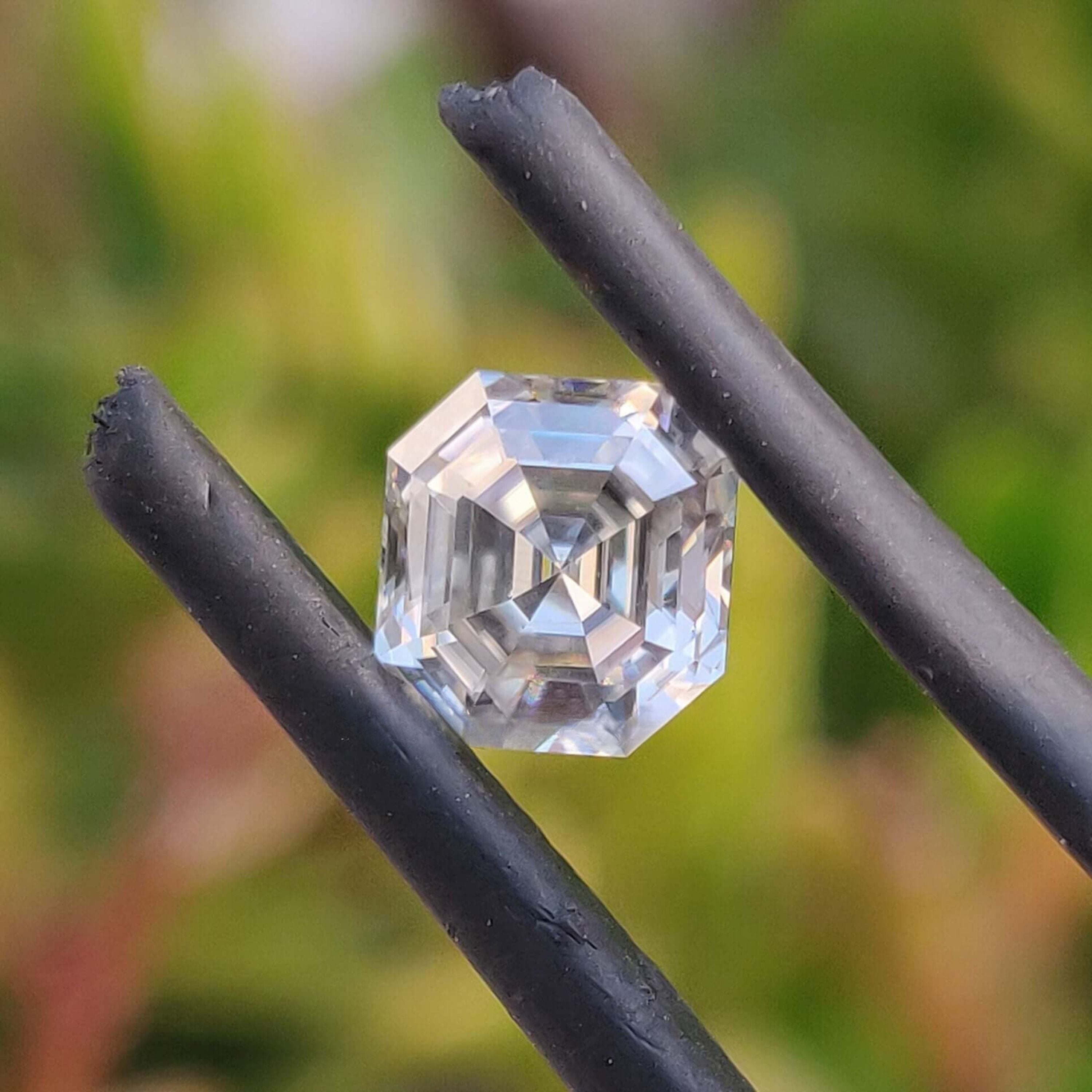 Moissanite 3.72 CT Asscher Loose Diamond