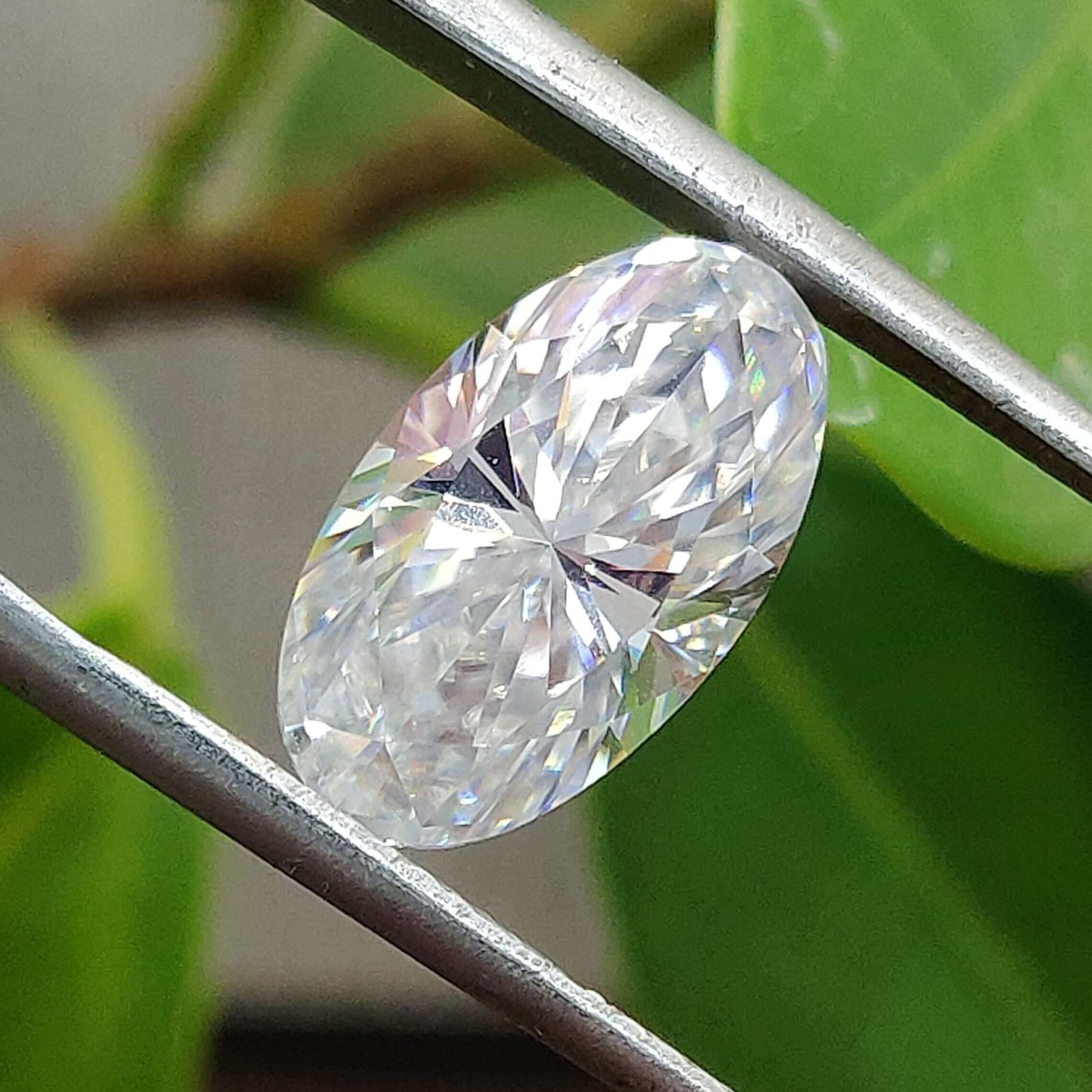 Less Diamond Moissanite 3.47 CT Oval Loose Diamond – Less Diamond
