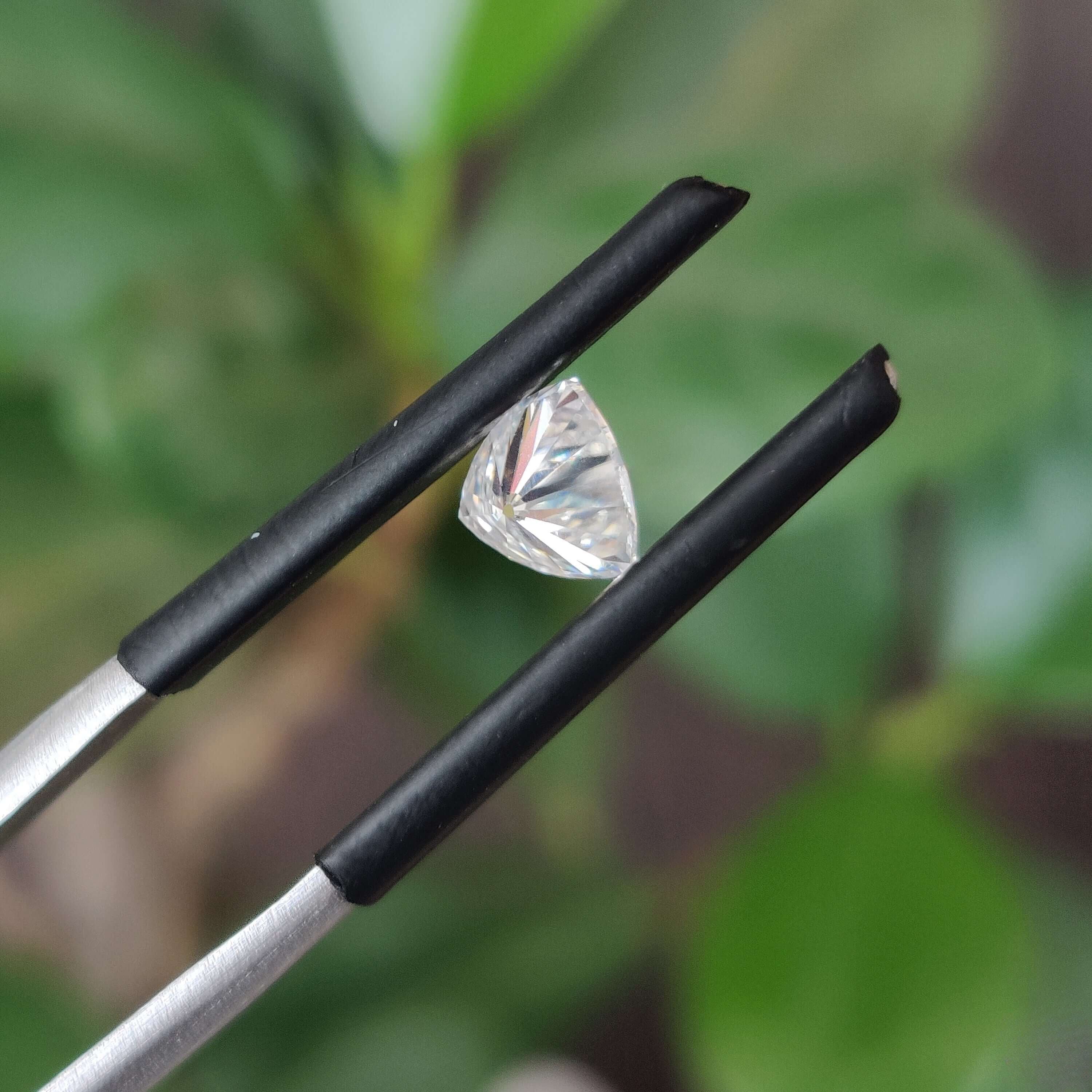 Moissanite 2.70 CT Trillion Loose Diamond