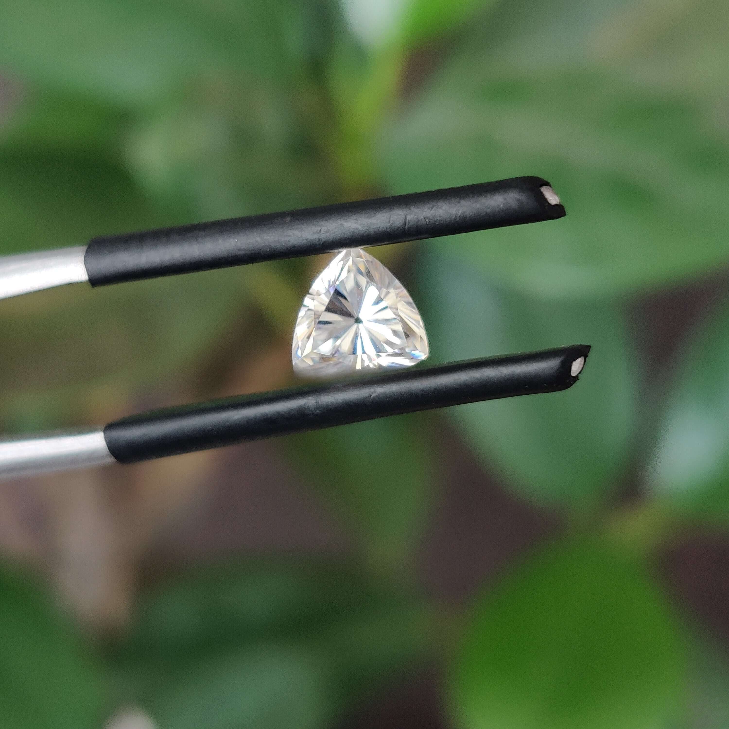 Moissanite 2.70 CT Trillion Loose Diamond