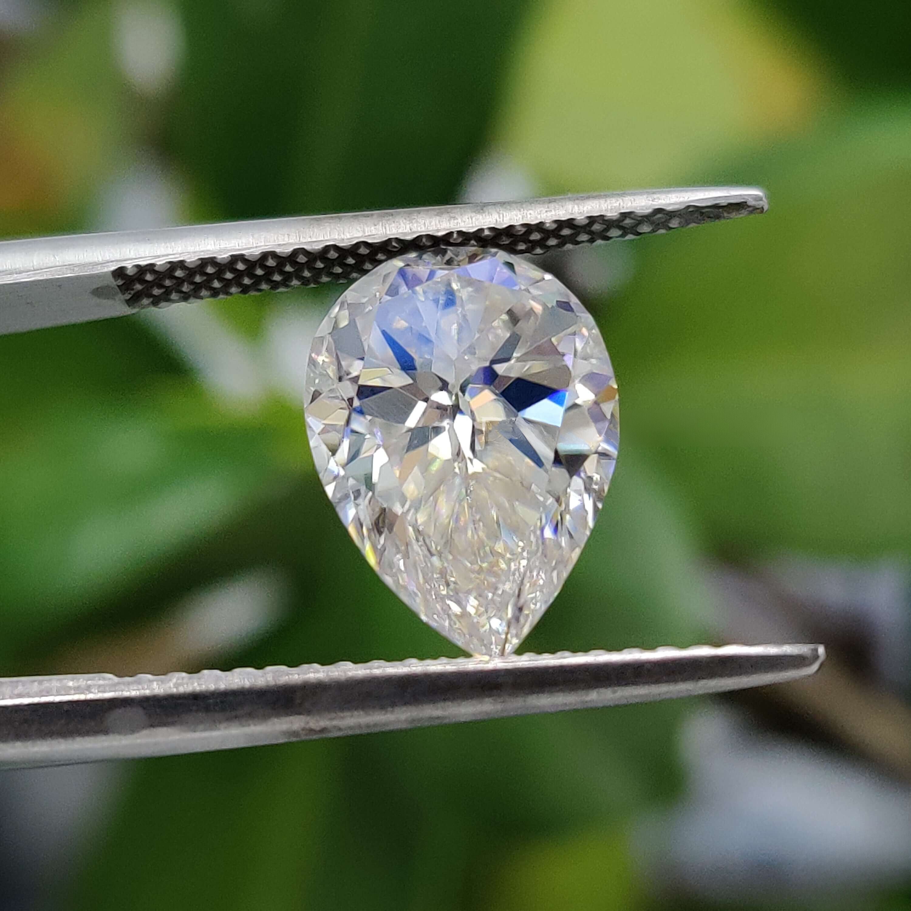 Moissanite 4.55 CT Pear Loose Diamond