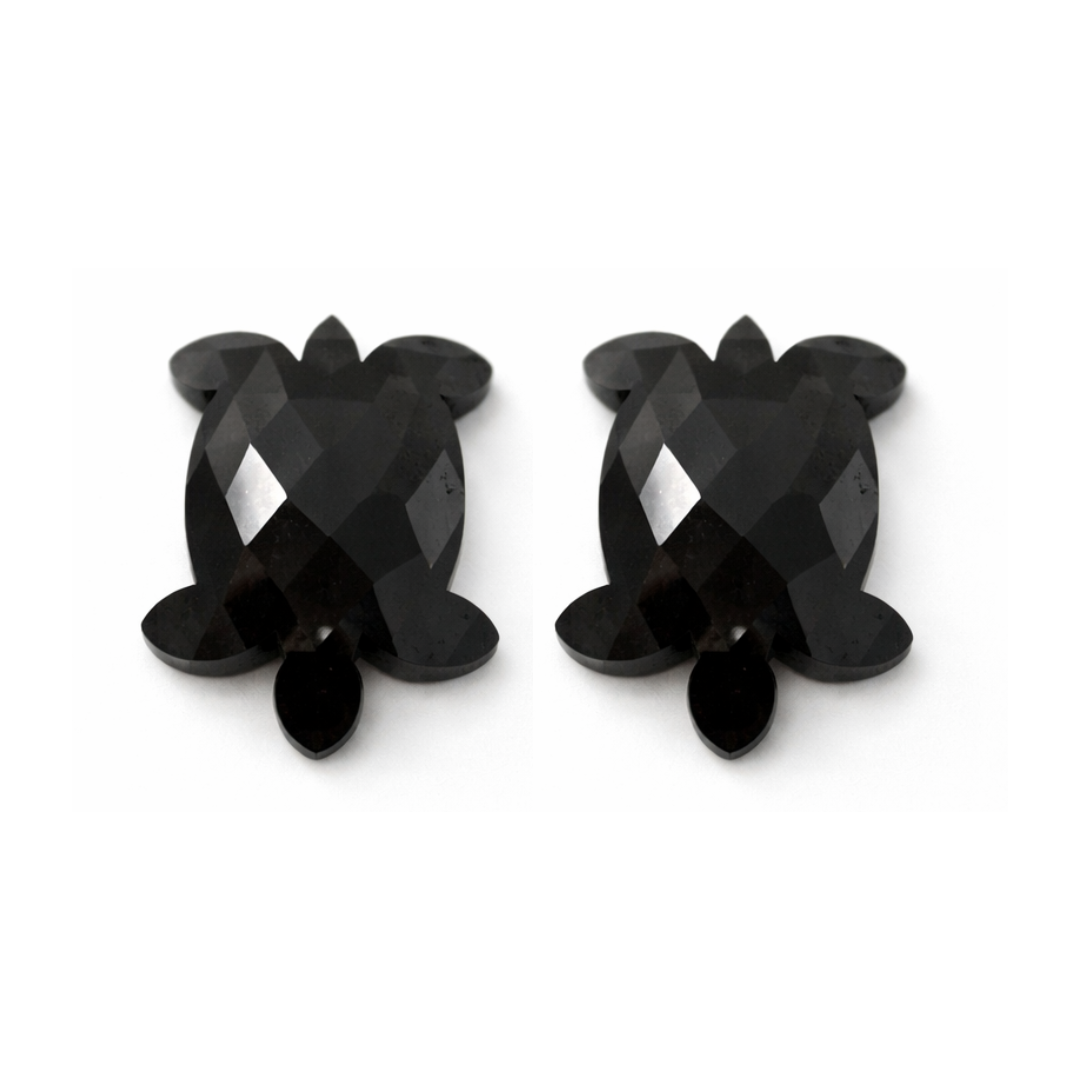 Tortoise Cut Polished Diamond Slice Loose Fancy Turtle Cut Diamond