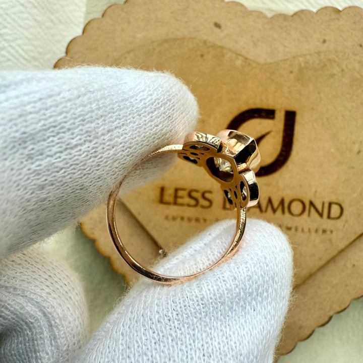 Exquisite Marquise Cut Simulated Diamond Ring